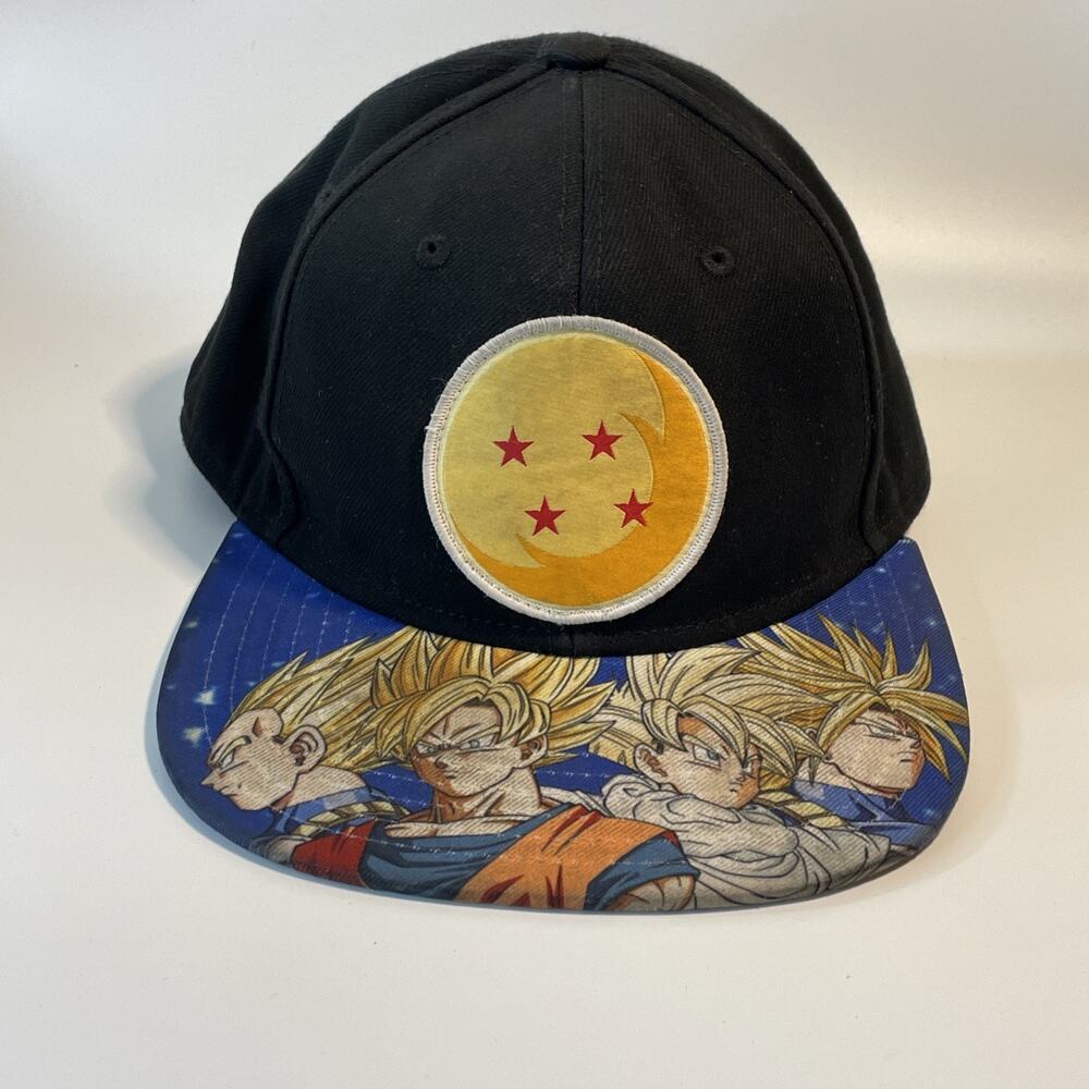 Dragon Ball Z Snapback Hat Toei Animation Adjustable Anime Cap Black OSFM